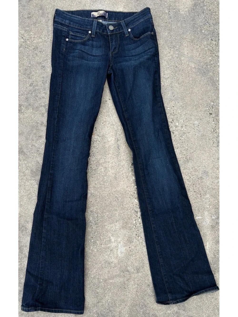 Paige Skyline Made in USA Bootcut Stretch Denim Jeans Womens 25W x 32.5L Rise 7